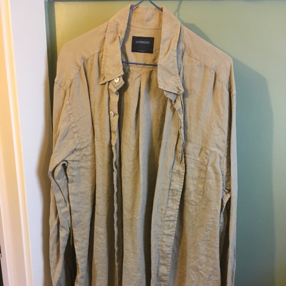 Men’s Italian made long sleeve button down